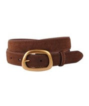 SUEDE BELT WITH ASSYMETRICAL BUCKLE