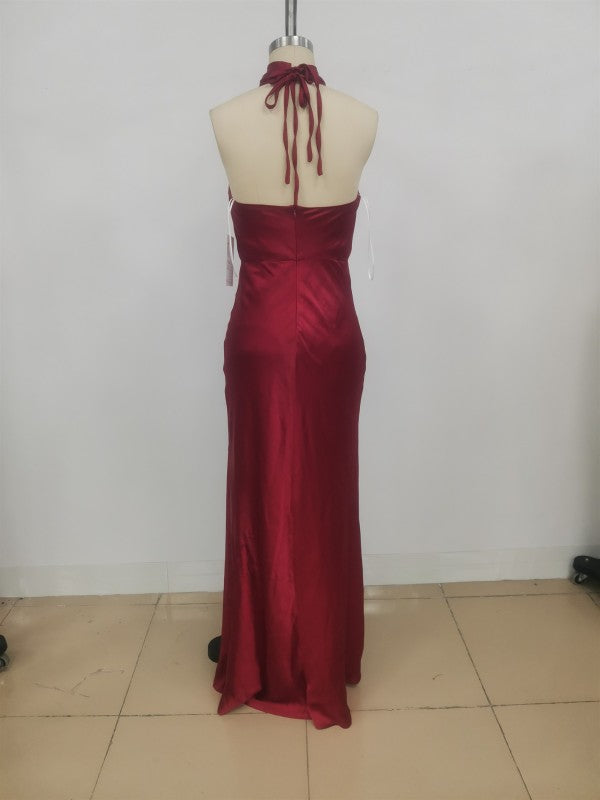 Valentine Satin Long Dress