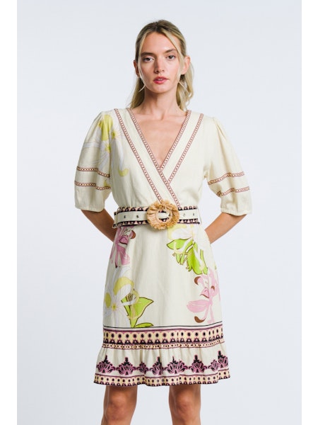 Ivy Floral Printed Mini Dress