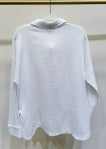 LS BUTTON DOWN GAUZE TEXTURED TOP