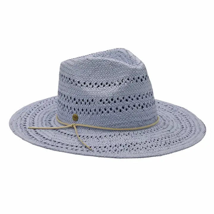 DANIKA ADJUSTABLE STRAW BRIMMED HAT