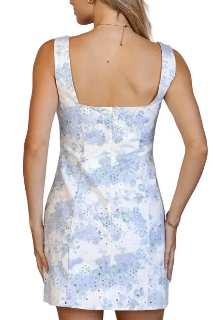 Gigi Floral Eyelet Mini Dress