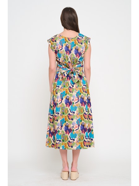 SEASIDE HARVEST MIDI SKIRT