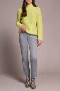 MOCK NECK SWEATER W/ SPECIAL WASH