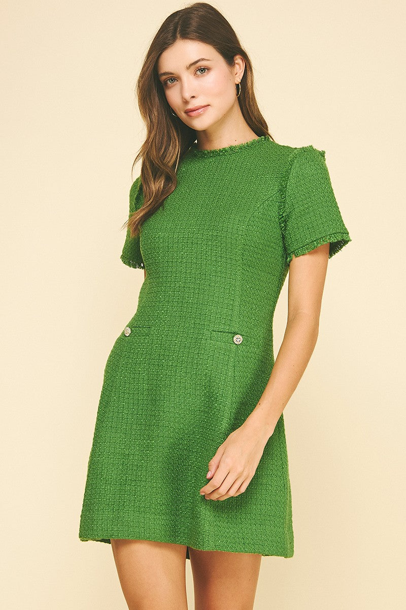 Cynthia Tweed Mini Dress