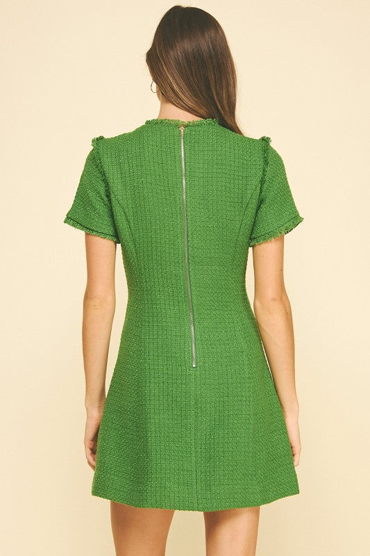 Cynthia Tweed Mini Dress