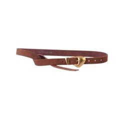 SKINNY SUEDE BELT WITH CHUBBY BUCKLE
