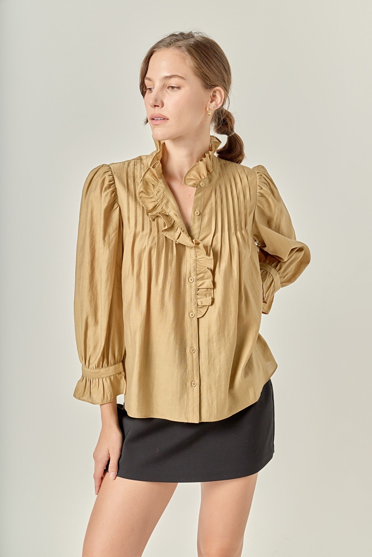 Derby Ruffle Detailed Blouse