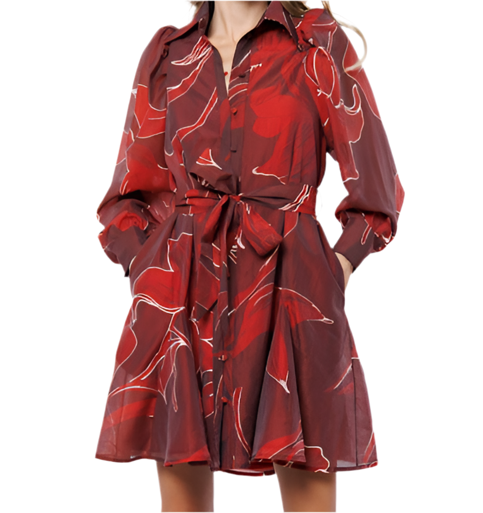 Silvie Floral Printed Mini Dress