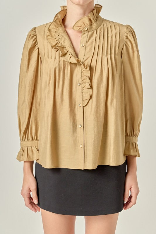 Derby Ruffle Detailed Blouse