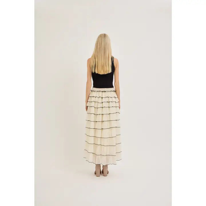 LESLIE RUFFLE MAXI DRESS