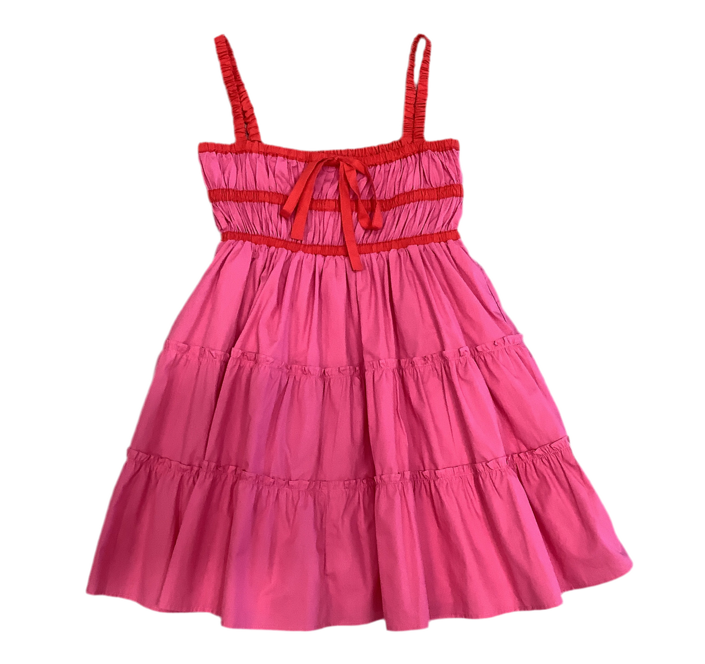 KLARA COMBO TRIMMING MINI DRESS