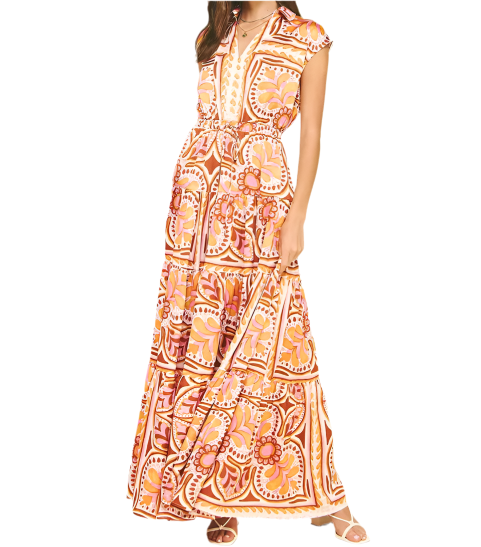 MAXINE Floral Tiered Maxi Dress
