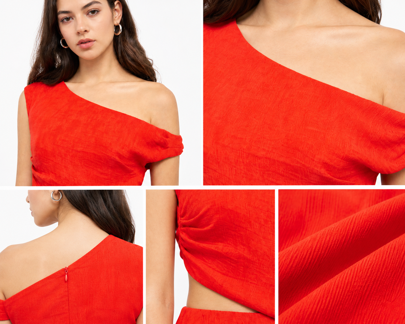 SELMA TEXTURED ASSYM TOP