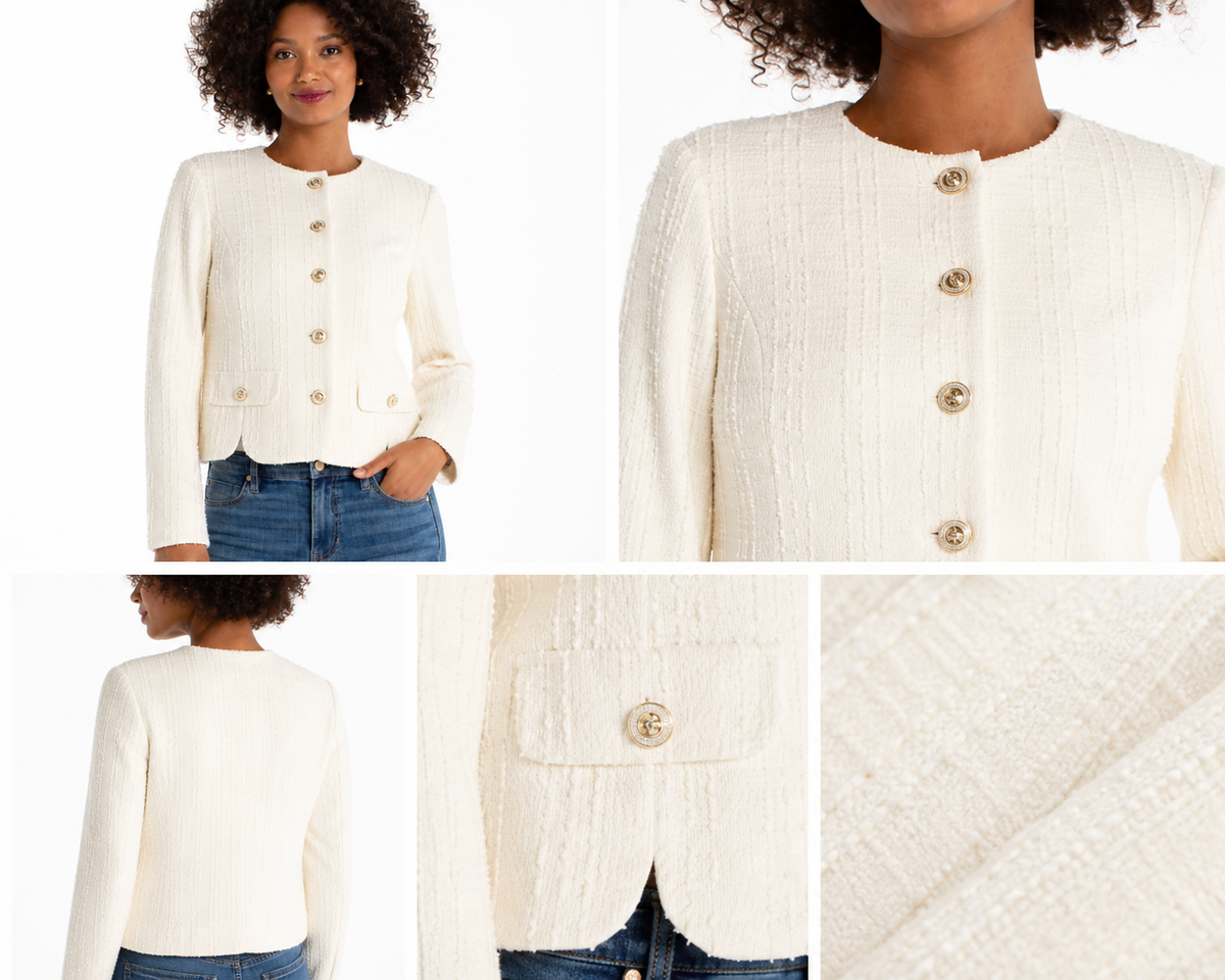 BECKETT COLLARLESS JACKET