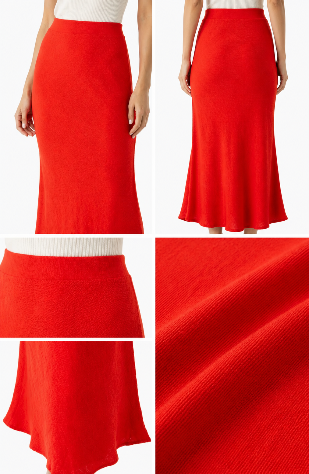 SELMA TEXTURED BIAS SKIRT