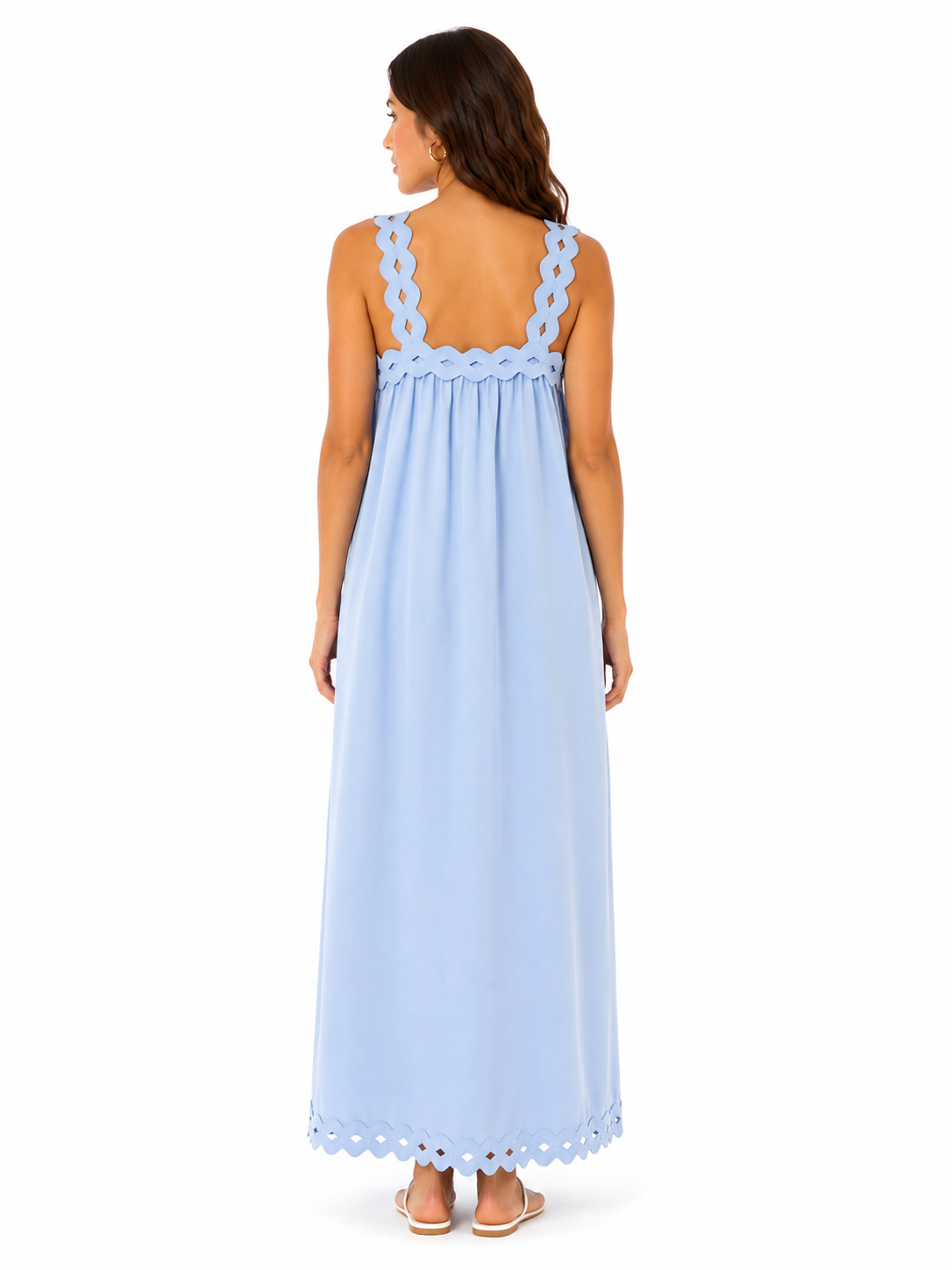 Light Blue Vacation Maxi Dress