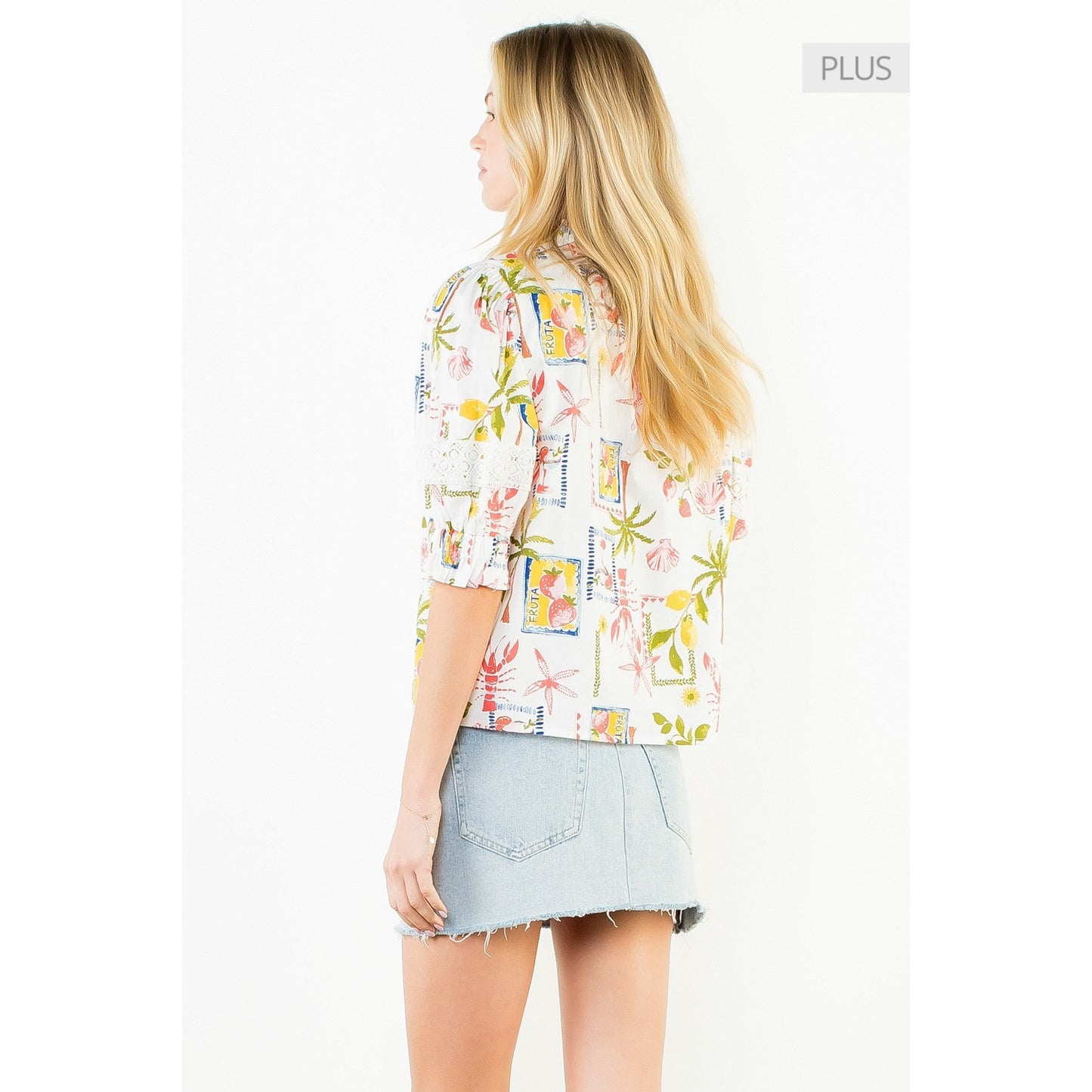 GARDENIA PUFF SLEEVE TOP