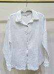 LS BUTTON DOWN GAUZE TEXTURED TOP