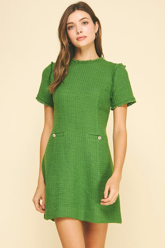 Cynthia Tweed Mini Dress