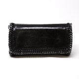 GENUINE ITALIAN LEATHER BIG CLUTCH + CROSSBODY BAG