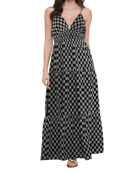 Midnight Weave Maxi Dress