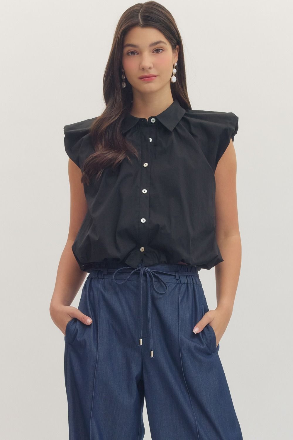 Tina cap sleeve top