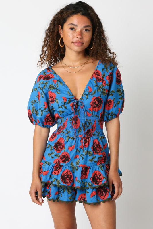 ANNIE FLORAL ROMPER