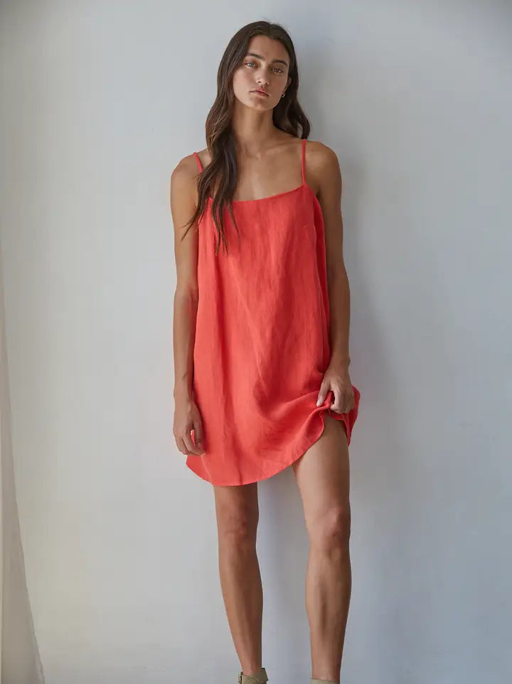 Wendy Woven Linen Mini Dress