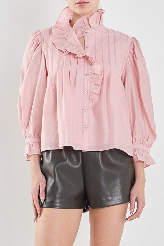 Derby Ruffle Detailed Blouse