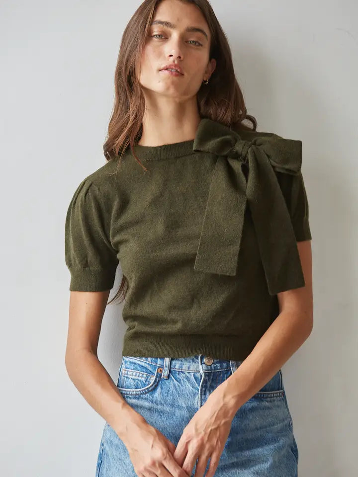 Mandy Shoulder Tie Bow Detail