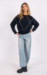 GUEST LIST CONTRAST SWEATER