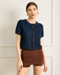 HESSA SHORT SLEEVE CARDIGAN