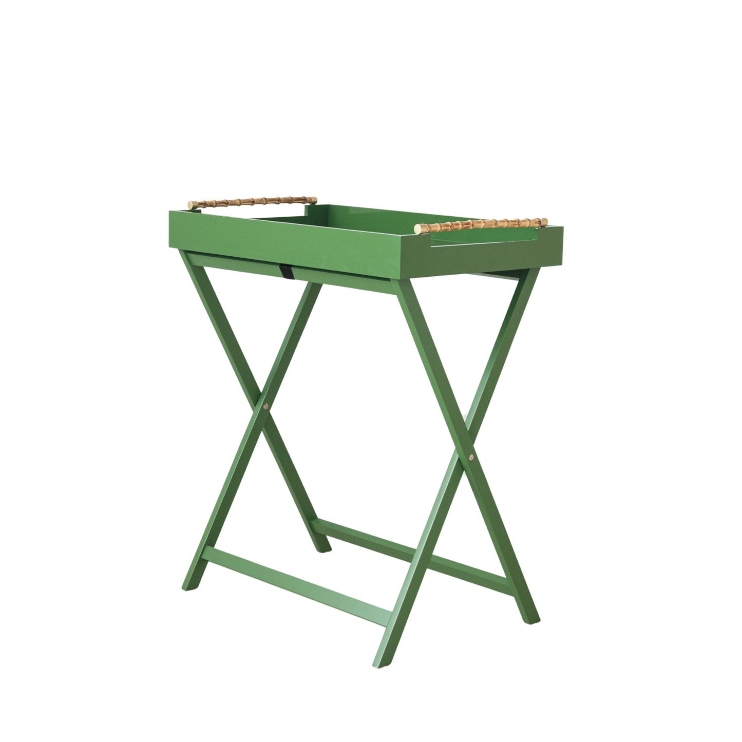 Folding Removable Tray Table w/ Bamboo Handles