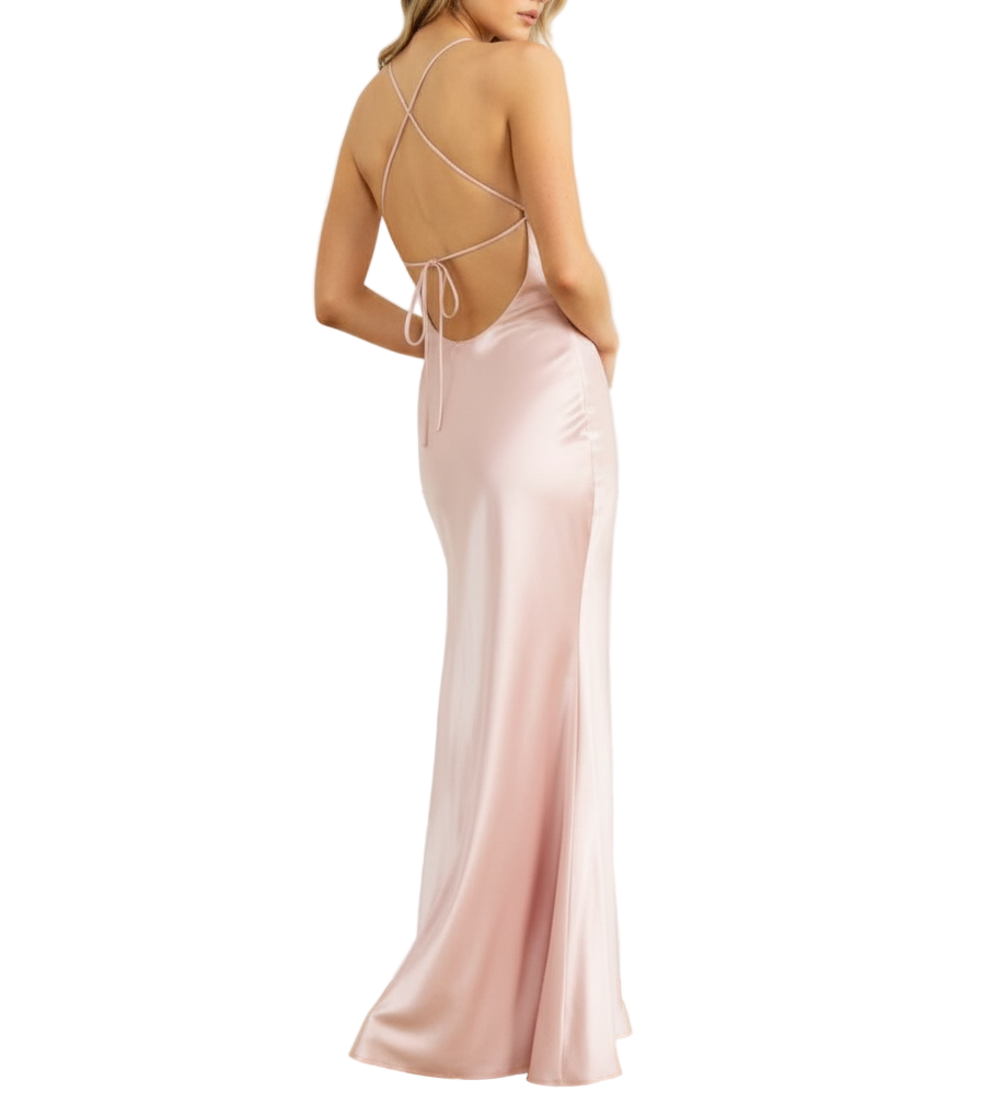 ALISA SATIN MAXI DRESS