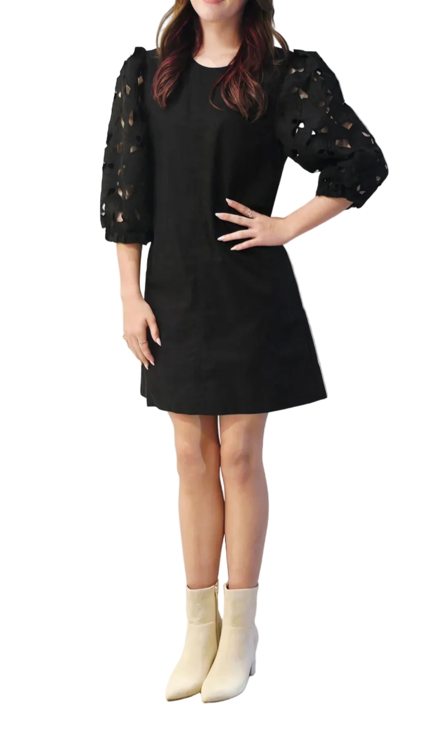 ELOUISE EYELET DRESS