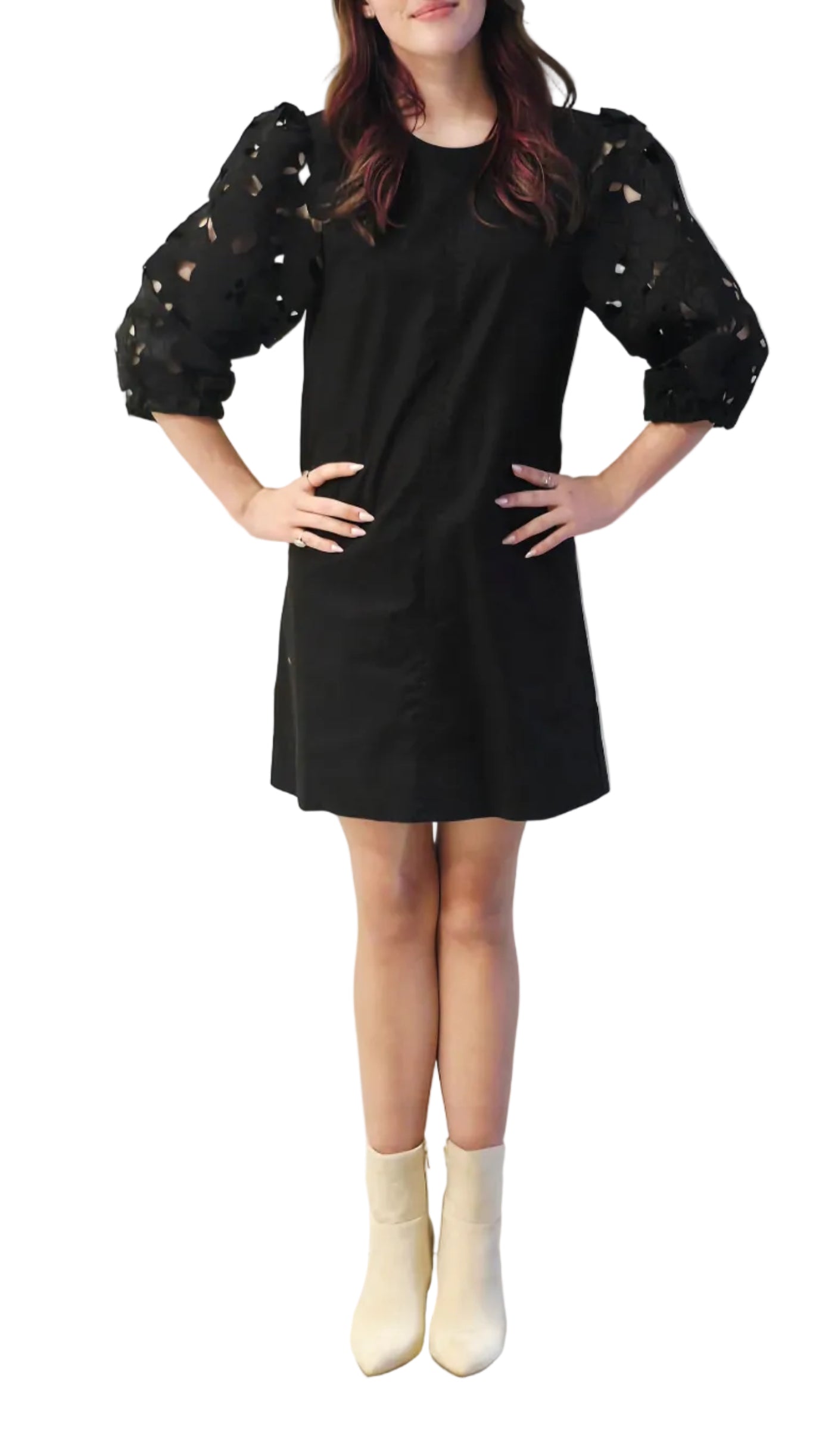 ELOUISE EYELET DRESS