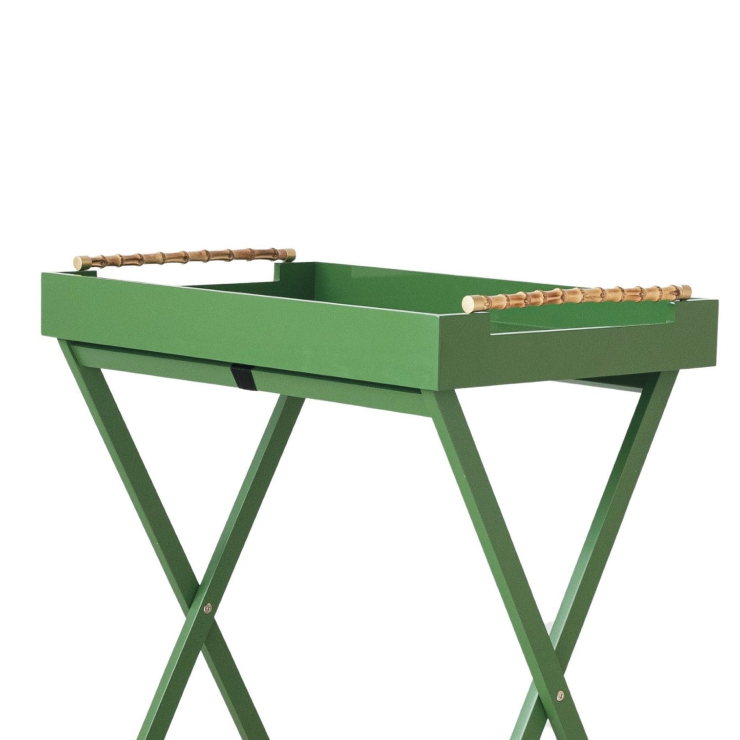 Folding Removable Tray Table w/ Bamboo Handles