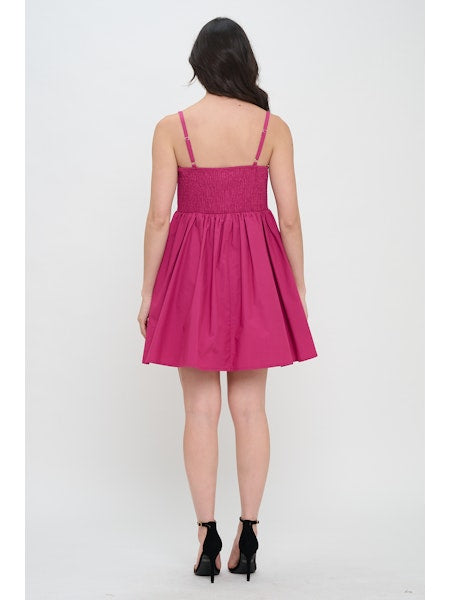 MADDIE POPLIN BOW DRESS