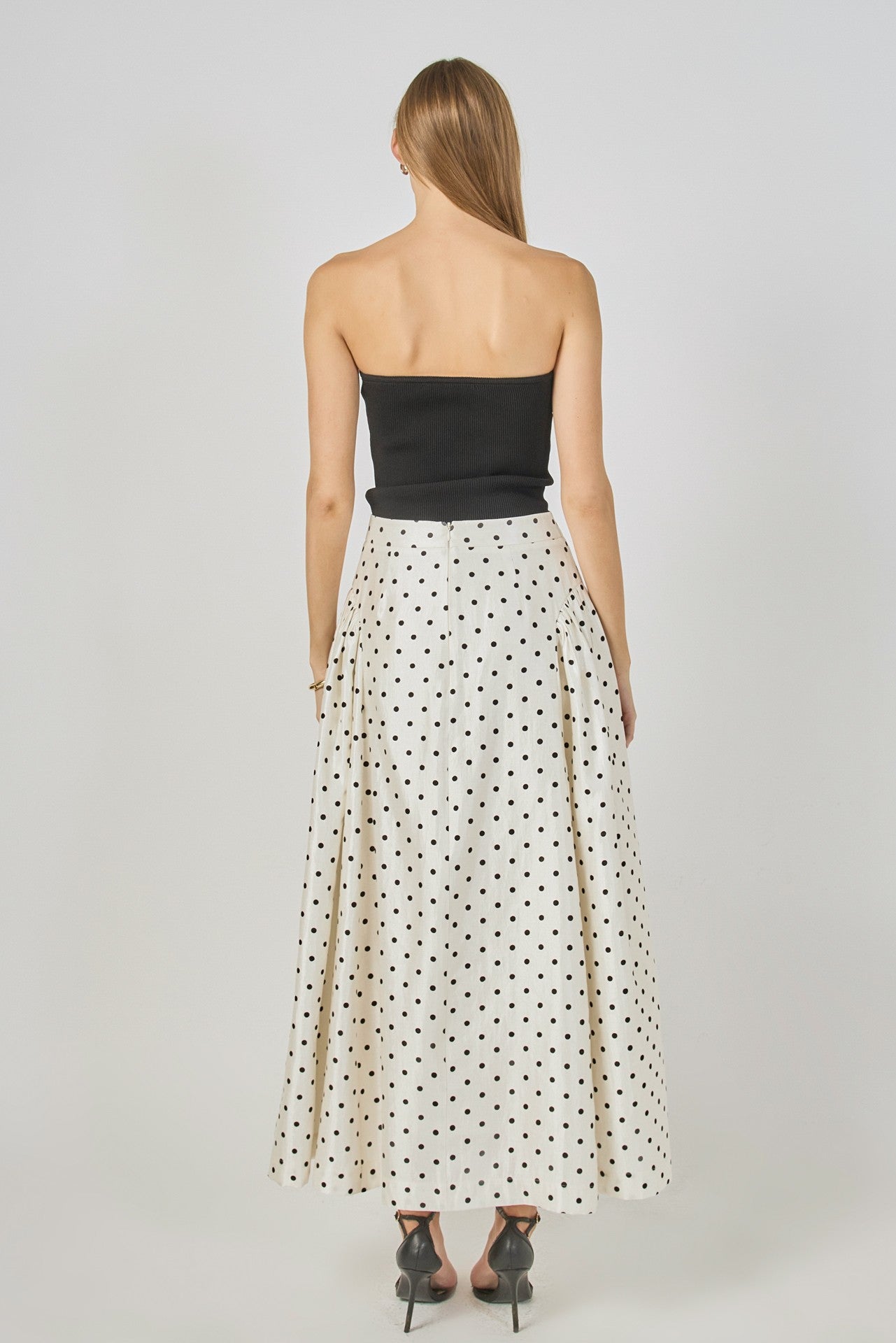 Polka Dot Maxi Skirt