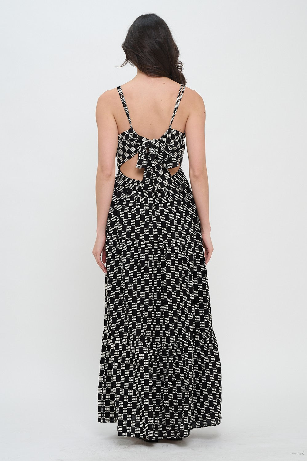 Midnight Weave Maxi Dress