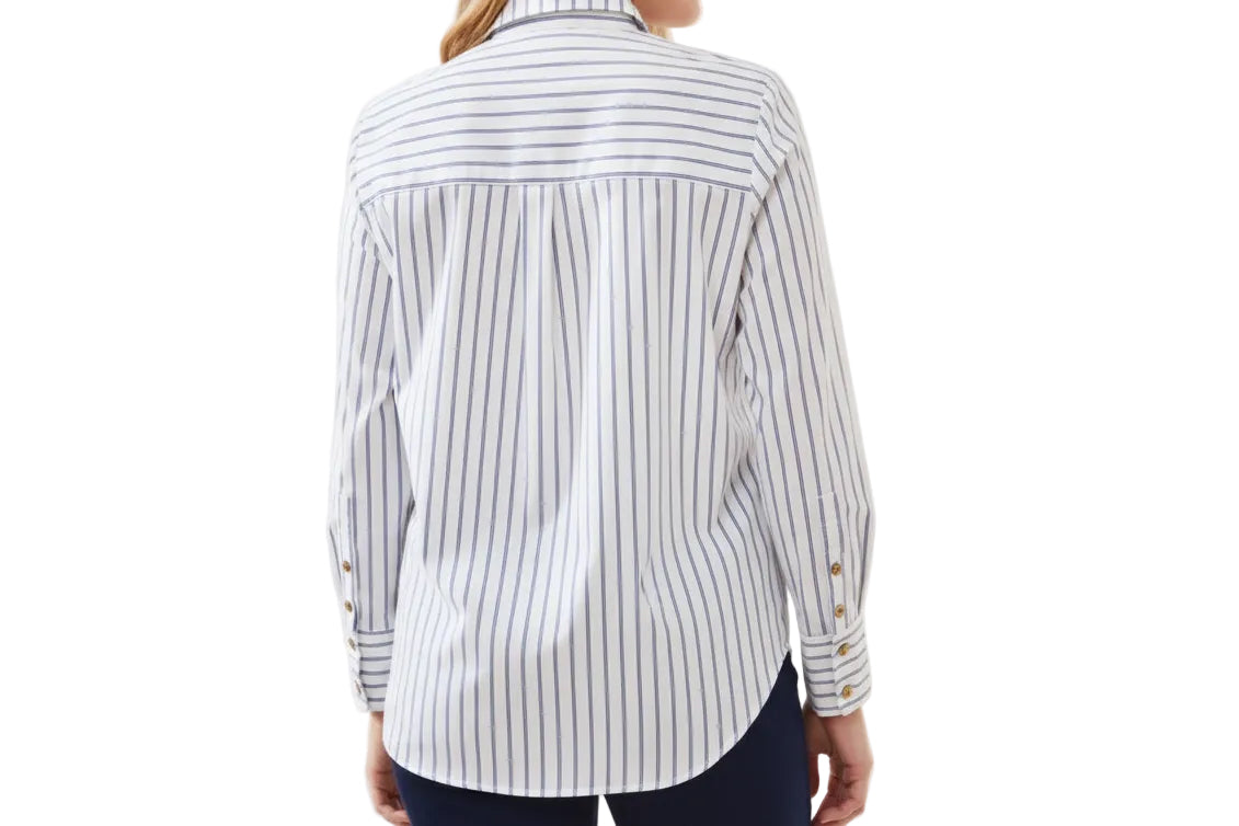JOLEEN CLASSIC COLLARED STRIPED SHIRT