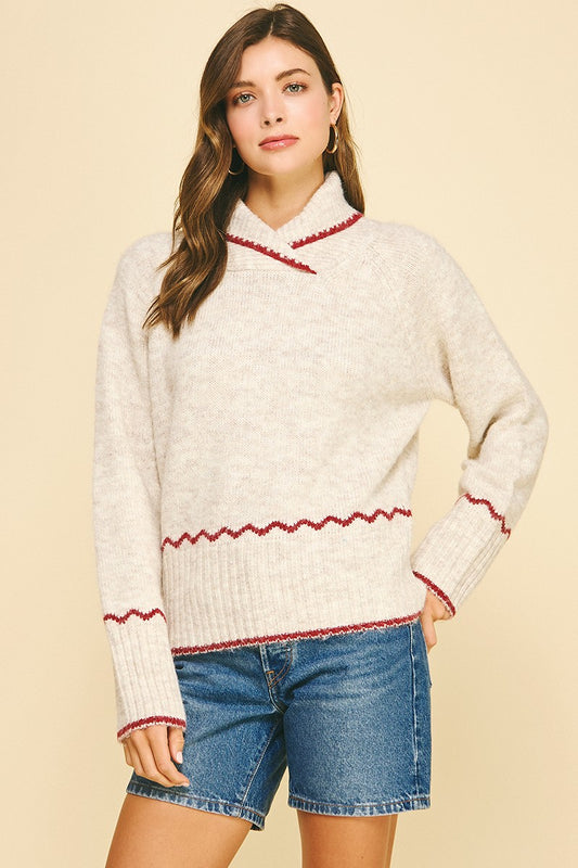 Dara Hem Detailed Knit Sweater