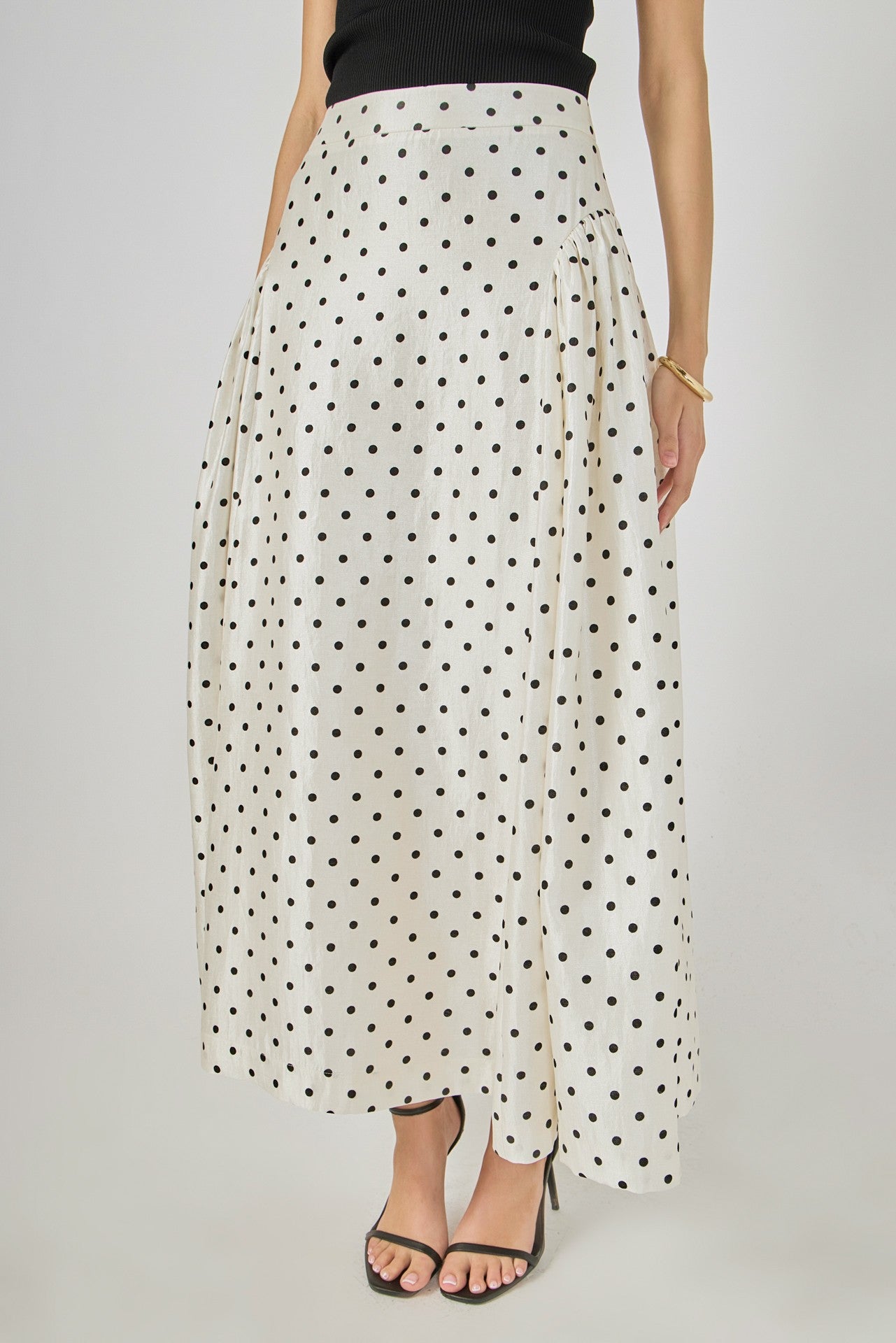 Polka Dot Maxi Skirt