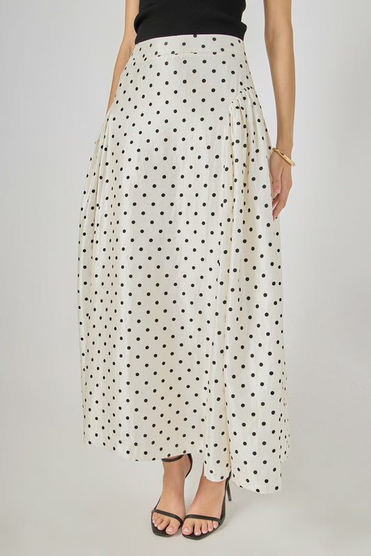 Polka Dot Maxi Skirt
