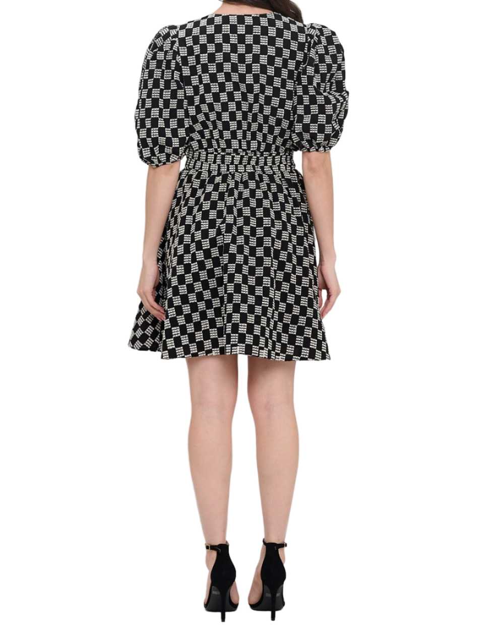 Midnight Weave Short Sleeve Dress