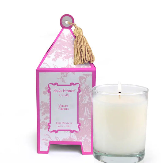 Velvet Orchid  Classic Pagoda Box  Candle