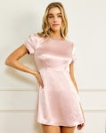 ALISA SATIN MINI DRESS