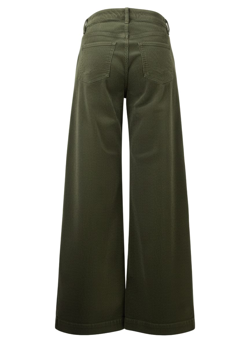 JEAN HIGH RISE WIDE LEG CLEAN HEM