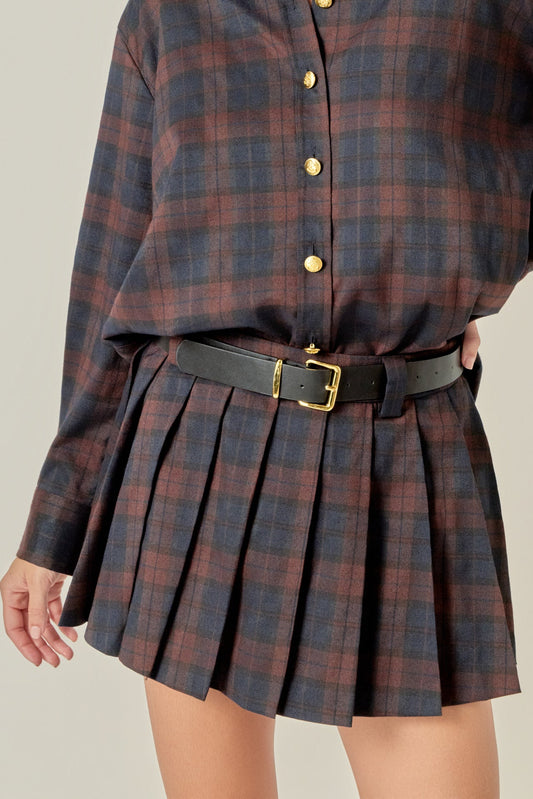 KARLA PLEATED MINI SKORT
